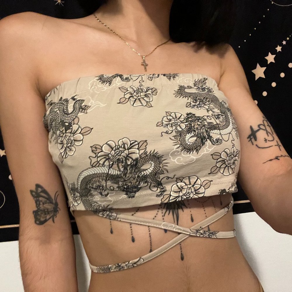 Beige Crop Top